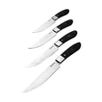 BASTION CARBON FIBER HANDLE, 5CR15MOV STAINLESS STEEL BLADE, 4-PC STEAK KNIFE SET