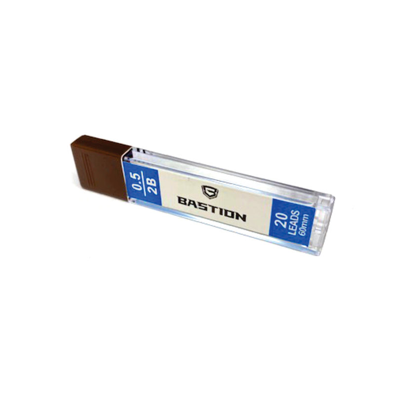 Premium Leads - 2B, 20 Leads Per Tube - For Bolt Action Pencil by BASTION®
