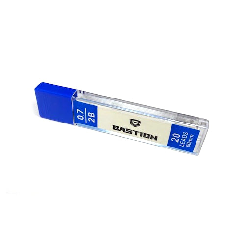 Premium Leads - 2B, 20 Leads Per Tube - For Bolt Action Pencil by BASTION®
