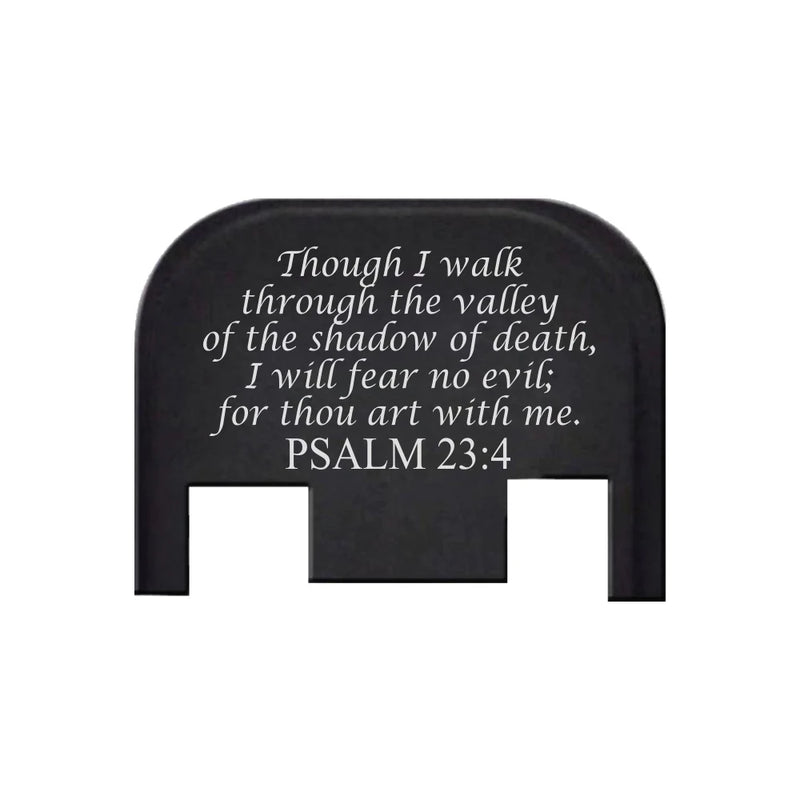 Psalms 23:4 Slide Back Plate For Glock