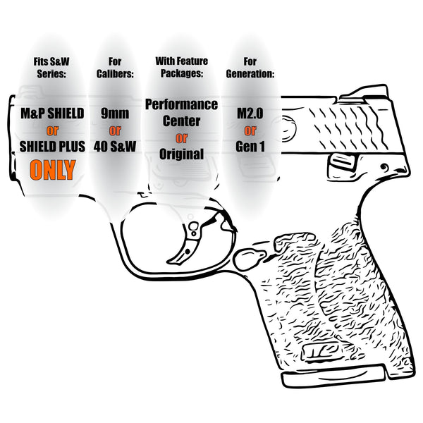 REAR SLIDE BACK PLATE FOR S&W M&P9/40 SHIELD PHIL. 413