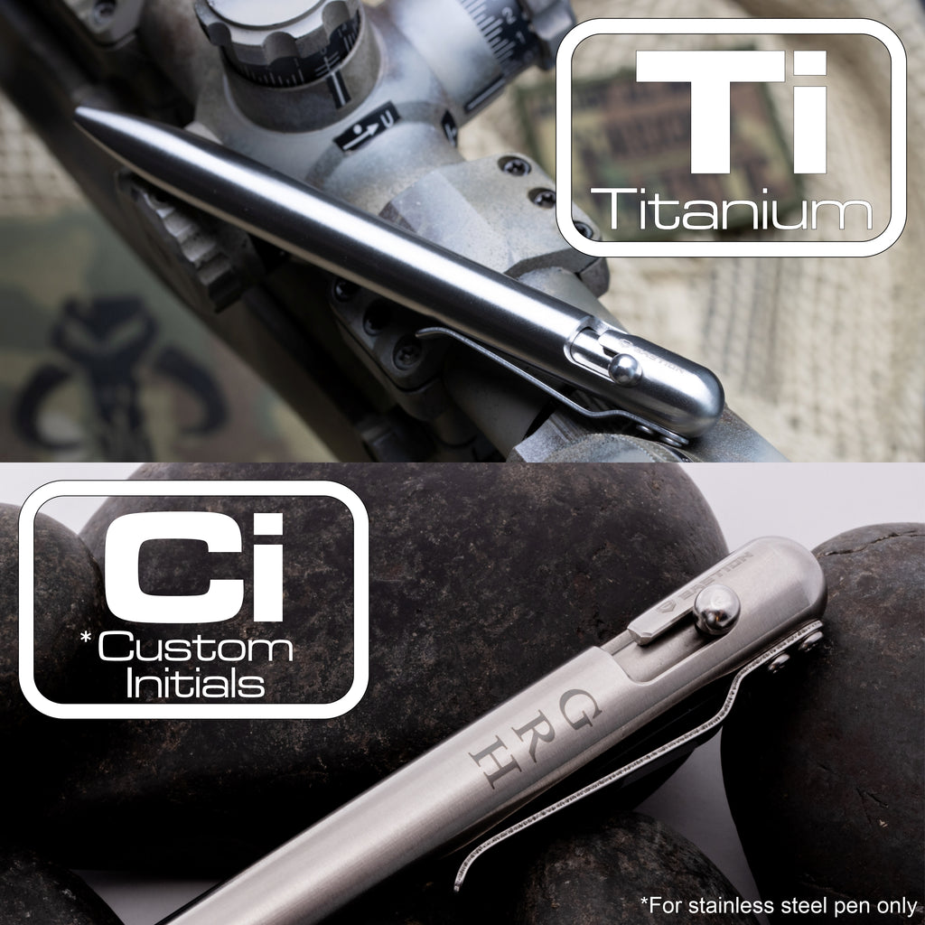 New Pens - Titanium and Customizable