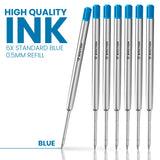 Bastion Bolt Action Pen Replacement Blue Ink Cartridge