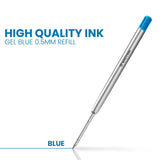 Gel Blue Bastion Pen Replacement Ink Cartridge