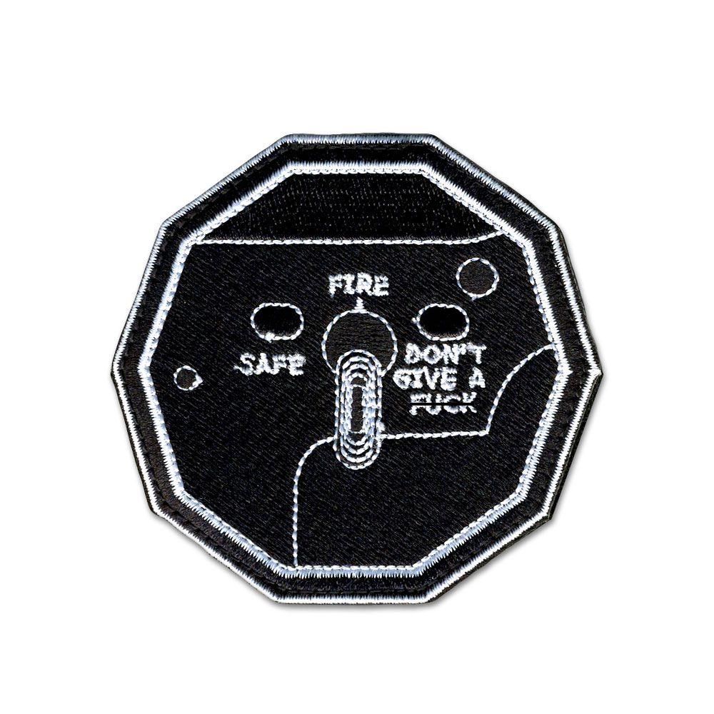 Don't Give A Fuck Switch - Choose Color - Embroidered Morale Patch