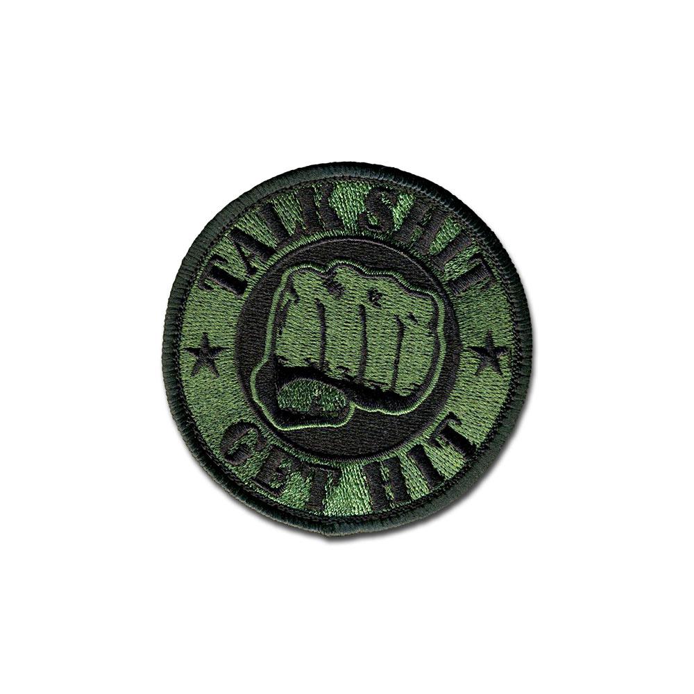 Talk Shit Get Hit - Choose Color - Embroidered Morale Patch
