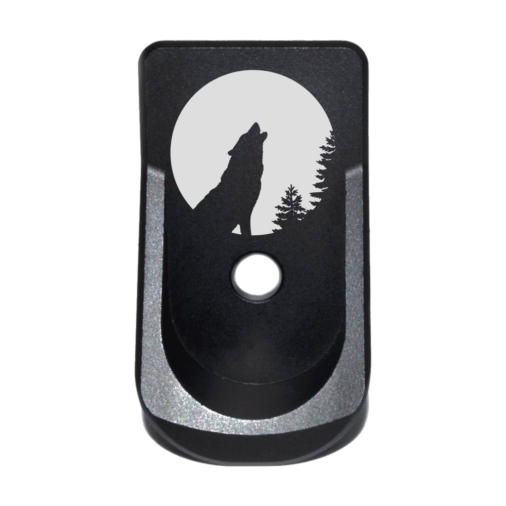 Extended Magazine Plate For Glock 42 - Howling Wolf