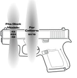 Biohazard - For Glock Models 43/43X/48 - Rear Slide Back Plate