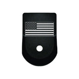 Bastion Magazine Grip Extension For Glock 9mm, .40 Cal, 357 SIG, 45 GAP - Gen 1-5 - USA Flag