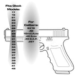 Trucker Girl With Gun - For Glock Models 17-41 & 45 - Rear Slide Back Plates