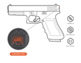 Shamrock - For Glock Models 17-41 & 45 - Rear Slide Back Plates