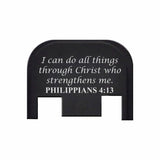 Philippians 4:13 - For Glock Models 17-41 & 45 - Rear Slide Back Plates