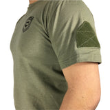 T-Shirt BASTION Logo and Arm Patch - Green and Black