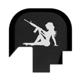Trucker Girl With Gun - SHIELD S&W M&P9/40 M2.0 Micro-compact - Rear Slide Back Plate
