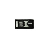 Blood Type B Neg - Choose Color - Embroidered Morale Patch