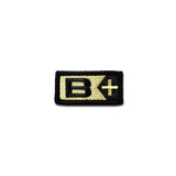 Blood Type B Pos - Choose Color - Embroidered Morale Patch