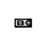Blood Type B Pos - Choose Color - Embroidered Morale Patch
