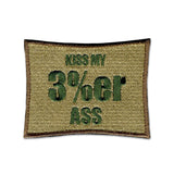 Kiss My 3% Ass - Choose Color - Embroidered Morale Patch