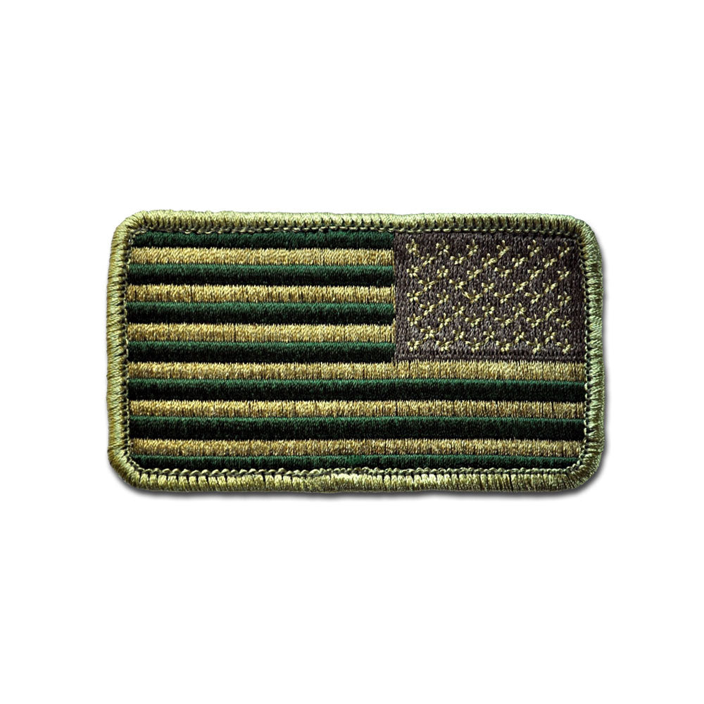 USA Flag Reverse Stars - Choose Color - Embroidered Morale Patch