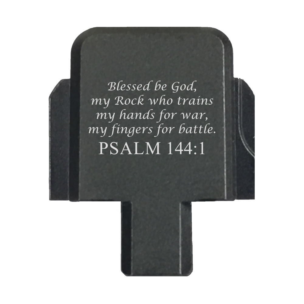 Psalm 144:1 Slide Back Plate For Sig Sauer P320 9mm/357SIG/40Cal