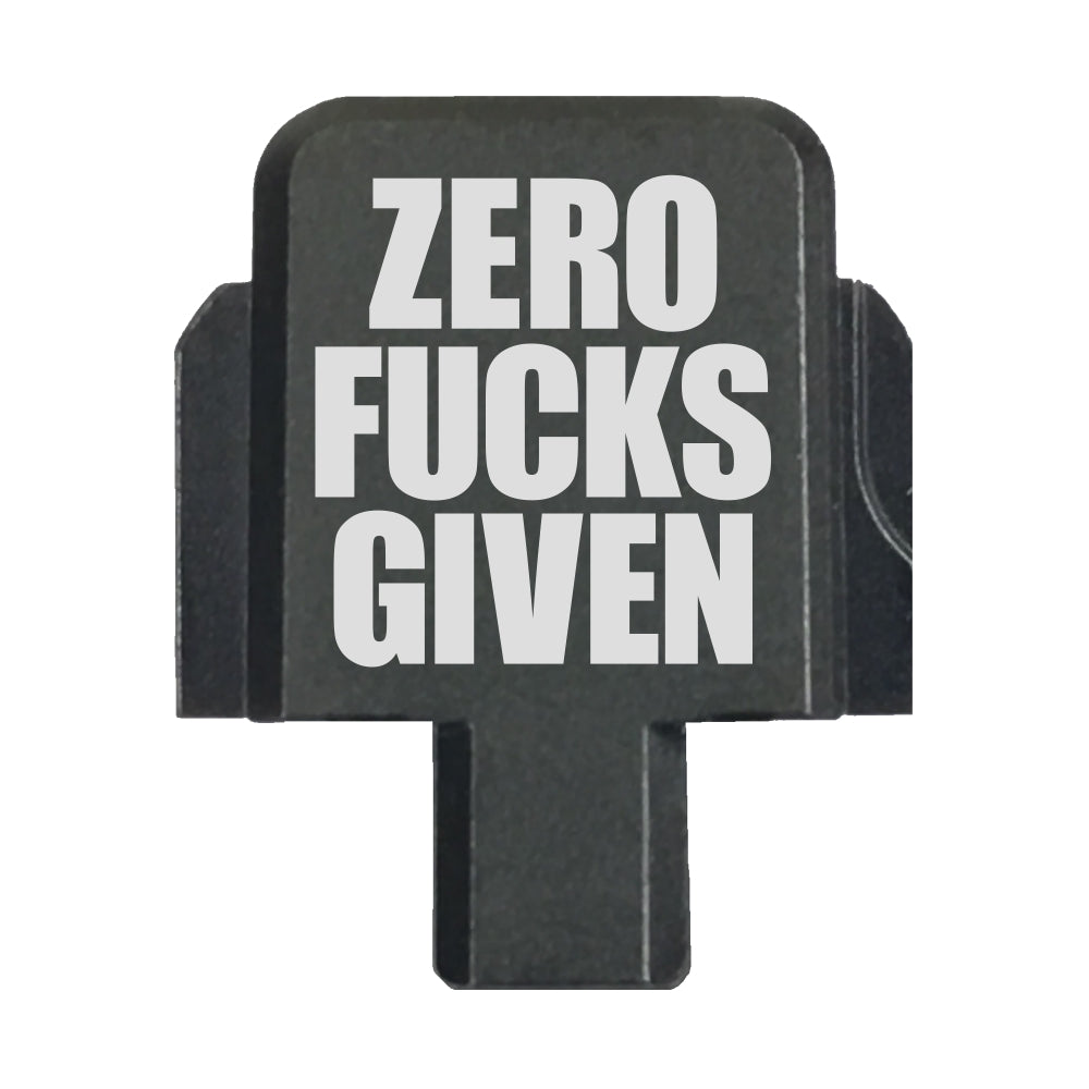 Zero Fucks Given Slide Back Plate For Sig Sauer P320 9mm/357SIG/40Cal