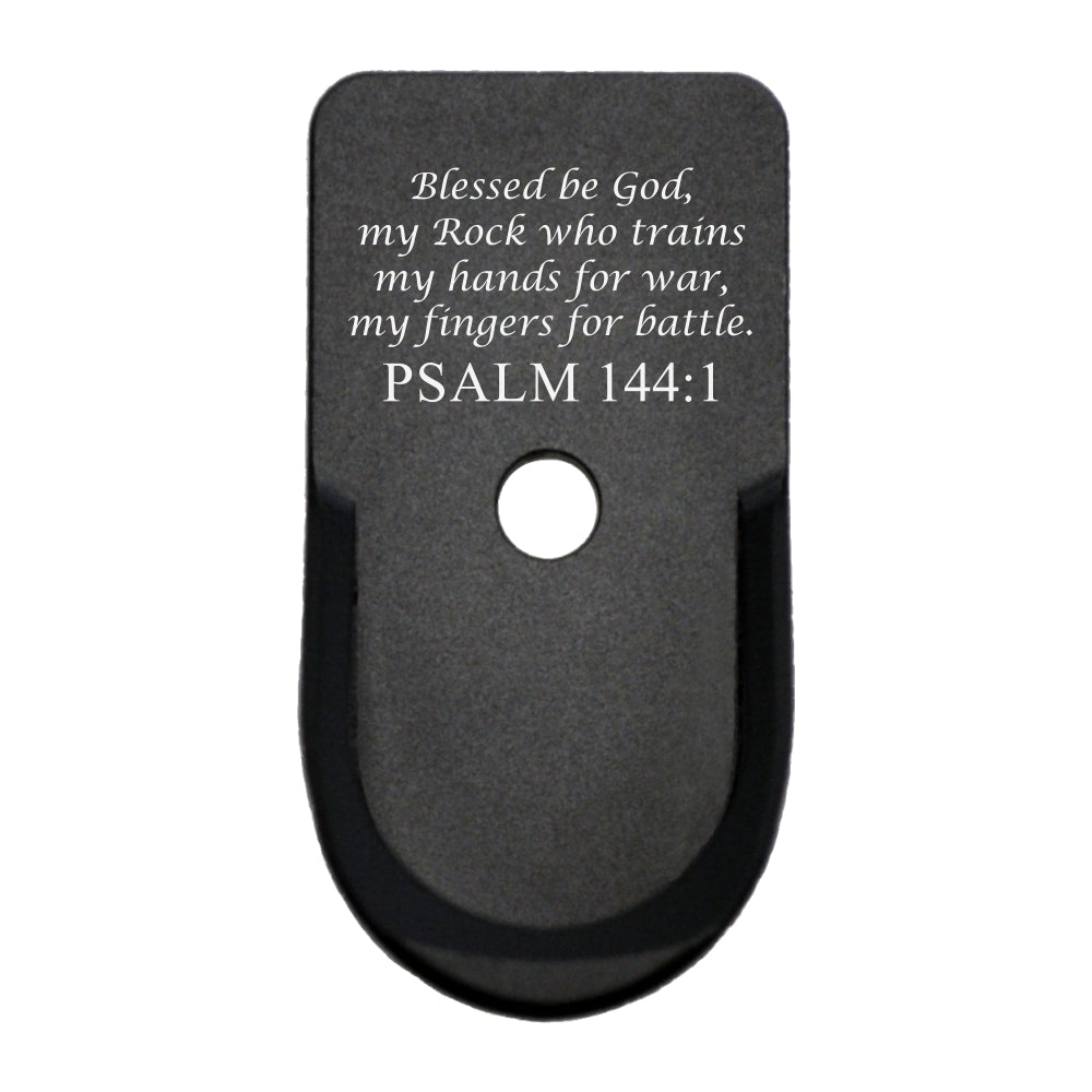 Psalm 144:1 Magazine Base Plate For Springfield XD-S Mod.2 9mm/40Cal