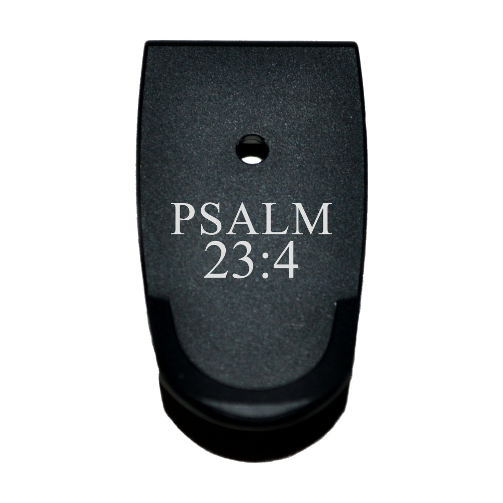 Psalm 23:4 Text - SHIELD S&W M&P9/40 Micro-Compact M2.0 - Magazine Base Plate, Grip Extension