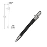 Carbon Fiber and Stainless Steel - Bastion® SLIM Bolt Action Pen