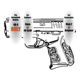 John 15:13 Slide Back Plate For Springfield XD-S Mod.2 9mm/40Cal