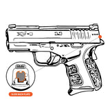John 15:13 Slide Back Plate For Springfield XD-S Mod.2 9mm/40Cal