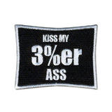 Kiss My 3% Ass - Choose Color - Embroidered Morale Patch