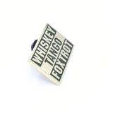 Bastion Morale Lapel Enamel Pin Whiskey Tango Foxtrot - Choose Color