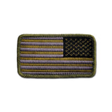 USA Flag Reverse Stars - Choose Color - Embroidered Morale Patch